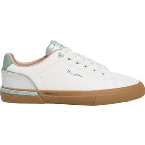 Pepe Jeans Kenton Cool W, Sneak Donna, Verde Verde Chiaro, 38 EU