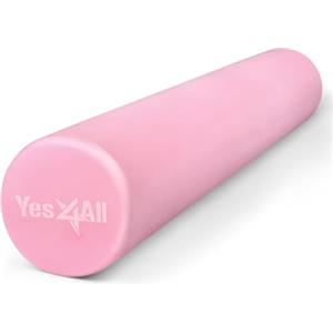 Yes4All Foam Roller - Rullo In Schiuma Ultra Leggero In EVA Ad Media Densità Lungo 30/45/61/91 CM Per Schiena, Gambe, Allenamenti, Palestra, Pilates, Fitness, Yoga
