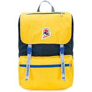 Invicta Zaino Jolly Vintage, Giallo/Blu, Tasca Porta Pc 13'', Viaggio e Tempo Libero, 18 Lt, Per Uomo Donna, Bambini e ragazzi
