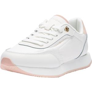 Tommy Hilfiger Donna Sneakers da Runner Essential Runner Scarpe Sportive, Avorio (Pink Bloom), 39