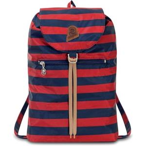 Invicta Zaino Minisac Heritage, Bicolore Blu/Rosso, Richiudibile e Tascabile, Viaggio e Tempo Libero, Zainetto Uomo Donna a Righe, Packable