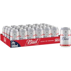 Budweiser Bud, Birra lattina - Pacco da 24x33cl