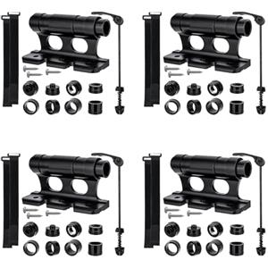 Vjsujehgy 4X Portabiciclette Portabici da Tetto per Auto Portabici da Strada Forcella Anteriore Staffa per Portapacchi con Clip Fissa A Sgancio Rapido