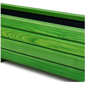 HolzGarden Fioriera in Legno con Tessuto Non Tessuto 118x25x25 cm cm Legno Massello Impregnato Colore Acacia Vaso da Esterno per Giardino Balcone e Terrazza, Resistente alle Intemperie, 43L