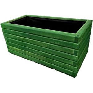 HolzGarden Fioriera in Legno con Tessuto Non Tessuto 80x40x40 cm cm Legno Massello Impregnato Colore Acacia Vaso da Esterno per Giardino Balcone e Terrazza, Resistente alle Intemperie, 88L
