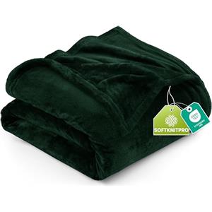 Utopia Bedding Coperta in Pile Coperta Leggera per Letto, Divano o Divano, Adatta a Tutte le Stagioni [228x228 cm, Verde Bosco]