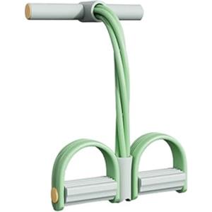 Generico Kit Fitness Bande Elastiche a 6 Tubi in Lattice Naturale Palestra Portatile - Resistenza Regolabile con Manie e Pedali per Allenamento Gambe Glutei Addominali Casa