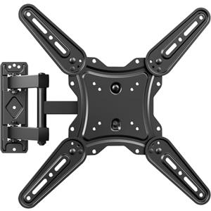 GRIFEMA GB1010 Supporto TV Parete per 26-65", Staffa TV con Braccio Girevole ed Estendibile, Fino a 35kg, VESA Max 400x400mm, Universale Porta TV da Parete, Nero