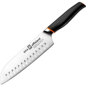 BRA Efficient | Coltello Santoku, Acciaio inossidabile, Grigio, 3x5x34 cm
