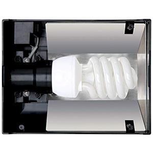 Exo Terra Compact Top, copertura per terrario, nano, per 1 lampada, con riflettore, 20 x 9 x 15 cm, attacco E27, nero