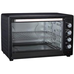 Avilia Forno Elettrico Ventilato con Griglia e Teglia - Fornetto Elettrico con Termostato Regolabile, 64x47.8x42.1cm, 80L, 2800W, Nero