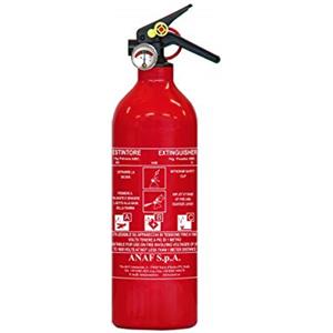 Mobiak ESTINTORE POLVERE KG.1 CLASSE DI FUOCO 13A89BC APPROVATO EN3/7 E RINA NAVALE COMPLETO DI SUPPORTO