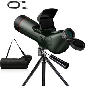 VOTJPYS Telescopio per adulti ad alta potenza, rifrattore professionale con messa a fuoco automatica, telescopi elettronici digitali intelligenti con fotocamera per astrofotografia 4K, doppio schermo Spotter