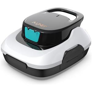 AIPER Robot per piscina, aspirapolvere senza fili, batteria per piscina 90 minuti, pulizia automatica con funzione di parcheggio, detergente compatto e leggero, ideale per piscine fuori terra