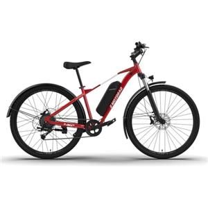 E MOTORAD - RIDE THE ELECTRIC REVOLUTION EMotorad T-Rex Air | Bicicletta Elettrica da Montagna per Adulti | Pneumatici 29x2.4 | Motore 36V 250W | Batteria Rimovibile 13Ah | Sospensione Anteriore 100mm | Freni a Disco Meccanici (Rosso)