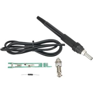 EfforPrac Maniglia per stazione di saldatura da 907 a T12 per V2.1S per stm32 per oled digitale, design ergonomico in plastica e metallo, migliora l'efficienza del lavoro e, compatta, blu (nera)
