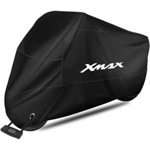Generico Telo coprimoto impermeabile per esterni e interni 210D in poliestere antipolvere, antivento e antineve per XMAX X-MAX 125 250 300 400 (265 * 105 * 125 cm)