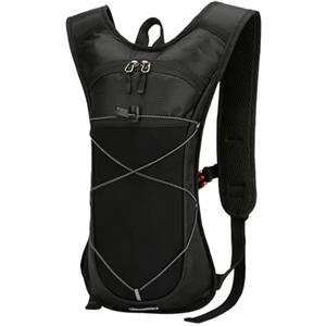 Generisch Zaino di idratazione con d'acqua, con strisce riflettenti, serbatoio in nylon facilmente regolabile, per caccia, escursionismo, campeggio, moto
