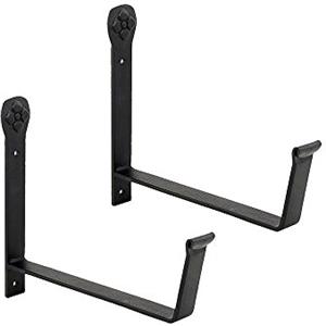 ACHLA DESIGNS Staffe per fioriere da 20,3 cm (Nero)