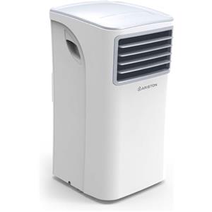 Ariston Mobis 9- Condizionatore Portatile con Tubo 9000 Btu 35,5x37,7x70,3 e Telecomando, Pinguino Raffreddamento Rapido e Ventilazione, Climatizzatore Fino 30mq, Aria Condizionata Classe Energetica A