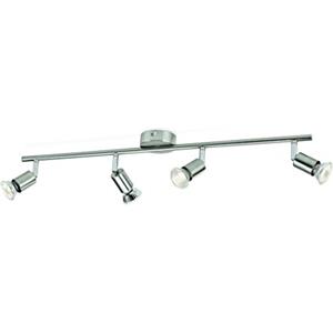 Philips LED Limbali, Lampada Faretti da Soffitto, 4 Punti Luce, Acciaio