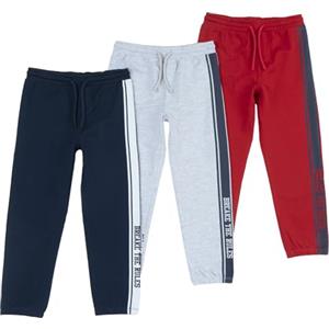 Prénatal Prénatal, Pantaloni Bambino, 3 Pantaloni Lunghi in Felpa Leggera, Diversi Colori Inclusi