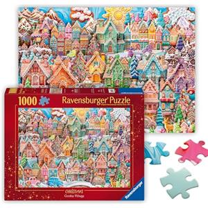 Ravensburger - Puzzle Villaggio Dei Biscotti Di Natale |1000 Pezzi | Puzzle Per Adulti E Tutta La Famiglie | Dimensione Di 70x50 cm | Regalo Adulti | Regali Natale