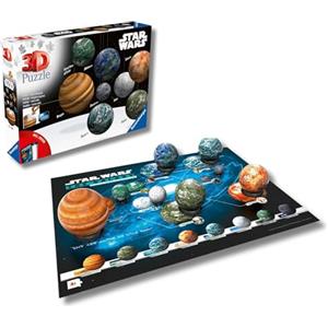 Ravensburger - Puzzle 3d Star Wars Pianeta Galassia | Sistema Solare 3d Per Bambini Di 8 Anni O Più | 531 Pezzi | Idee Regalo | Regalo Bambino 8 Anni