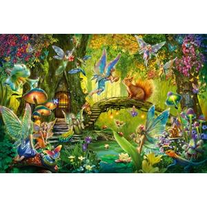 Schmidt Puzzle 200 pièces : Fées Dans la forêt, avec Baguette Magique