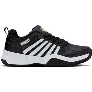 K-Swiss Court Express 2 Clay - Scarpe da Tennis da Uomo, Nero/Bianco/Verde Fluo, 40