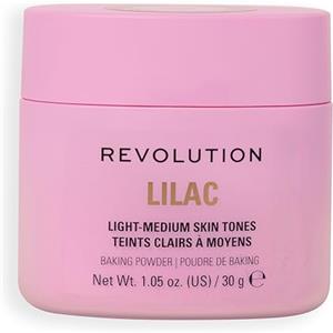 Revolution Beauty London Revolution Loose Baking Powder - Cipria fissante in polvere libera, finish luminoso, assorbe lucidità e sebo in eccesso, vegana e cruelty-free, 30 g, Lilac