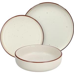 Tognana Avorio, Servizio piatti 18 pezzi per 6 persone, Stoneware, Beige