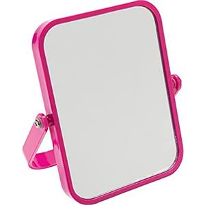 Gedy CO202276100 G-Elena ingranditore, Misure: 19X16,5X1,8 CM, Magnifying Factor 5X, Bagno Realizzato in ABS, Finitura Fucsia, Specchio Design R&S, 2 Anni di Garanzia, Unica