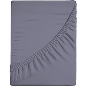 zer0bed Lenzuola Con Angoli in Tinta Unita Letto Matrimoniale,180x200+30, 100% Percalle di Cotone 200 Fili, Altezza Angolo 30cm, Alta Qualità, Lavabile in Lavatrice