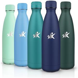 HoneyHolly Borraccia Termica, Doppia Parete Bottiglia Acqua in Acciaio Inox - 500ML - Senza BPA Bottiglia Termica, Antigoccia, Borraccia Palestra, Water Bottle per Scuola, Sport, Ufficio