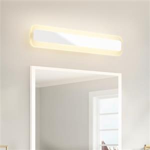 Dehobo Lampada da Specchio Bagno Led 14W IP44, Luce per Specchio Bagno Bianco Neutro 4000K, Faretto Bagno Specchio 1000LM, Acciaio Inossidabile Applique da Bagno LED 230V Non-Dimmerabile