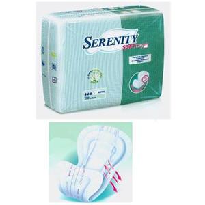 Serenity Soft Dry Pannolone Sagomato Super con Aloe Vera - 30 Pezzi, Traspirante e Lenitivo per Cute Sensibile