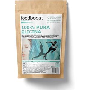 foodboost Glicina in Polvere 1Kg Foodboost, 100% Pura, Naturalmente Dolce, Senza Additivi, Supporto per il Sonno, Sintesi del Collagene per Pelle e Articolazioni