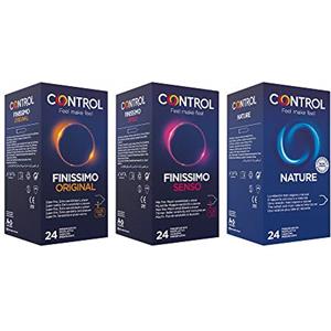 Control Feeling Mix cofanetto di preservativi classici e sottili - 72 profilattici