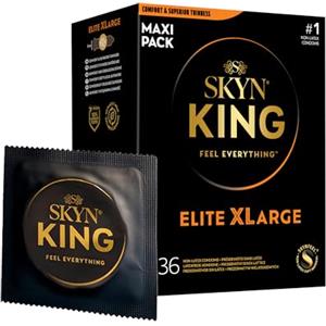 SKYN Elite Large - Preservativi Senza Lattice in Poliisoprene - Extra Sottili, Taglia Grande, 36 Pezzi