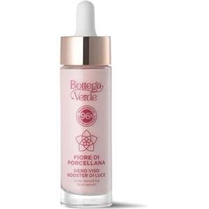 Bottega Verde - Fiore di Porcellana, Siero Viso Illuminante e Perfezionatore, 30 ml, Booster di Luce con Pigmenti Illuminanti, Trattamento per Tutti i Tipi di Pelle, Effetto Radioso e Uniformante