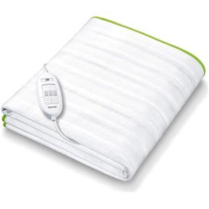 Beurer TS 15 Coprimaterasso termico, scaldaletto per Letto Singolo con Elastici per Fissaggio al Materasso, Superficie traspirante, dimensioni 150 x 80 cm, lavabile in lavatrice