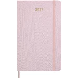 Moleskine Agenda Settimanale 2027, Precious and Ethical Planner 12 Mesi Con Spazio Per Note, Copertina Morbida Vegana e Confezione Regalo, Formato Large 13x21 cm, Colore Rosa Ciliegio