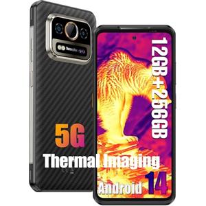 Ulefone Armor 25T Pro 5G Smartphone Infrangibile, Android 14 Imaging Termico 12GB+256GB 6.78 FHD+ 120Hz 50MP+64MP Visione Notturna 6500mAh 33W 5G Dual SIM/NFC/GPS/OTG/IP69K Telefono Impermeabile