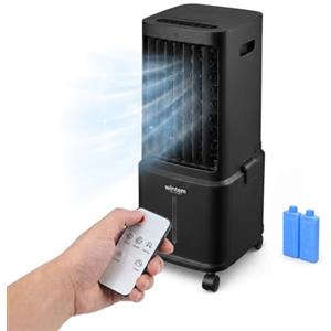 Avilia - Raffrescatore Portatile Senza Tubo Evaporativo 8,5L - Telecomando, Timer 7h, 3 Vel. | Raffrescatore d'Aria e Umidificatore 80W, Display LED Touch, 4 Ruote, <65dB, 26,5×27,8×58,5