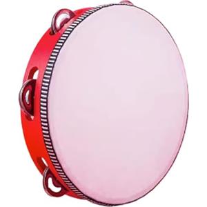 Generico Tamburello, Tamburello in legno, Tamburello portatile, Tamburelli da 8 pollici per principianti, Strumento musicale a percussione educativo, Tamburelli per adulti, Strumento musicale a percussione
