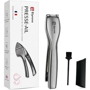 Elyrona - Spremiaglio Professionale - Schiaccia Aglio & Pressa Aglio - Garlic Press - Garlic Crusher - Utensili da Cucina - Schiacciapatate - Accessori Cucina - Tritatutto Manuale - Pelatore