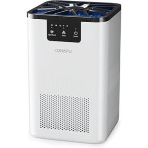 CONOPU Purificatore D'aria con Filtrazione a 3 Stadi, Purificatore Aria Portatile, Air Purifier la Quiete, Depuratore Aria con Funzione di Aromaterapia, Purificatore Aria Elimina Odori
