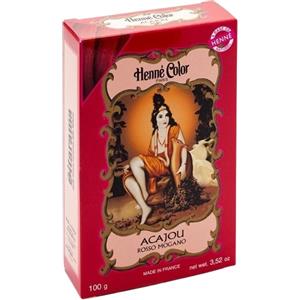 SITARAMA Srl POLVERE HENNE ACAJOU ROSSO MOGANO HENNE COLOR POLVERE VEGETALE COLORANTE RIFLESSANTE 100 G