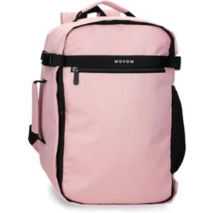 MOVOM Foster Zaino da Cabina per Portatile Rosa 25 x 40 x 20 cm Poliestere 20 L, Rosa, Taglia unica, Zaino da cabina per laptop